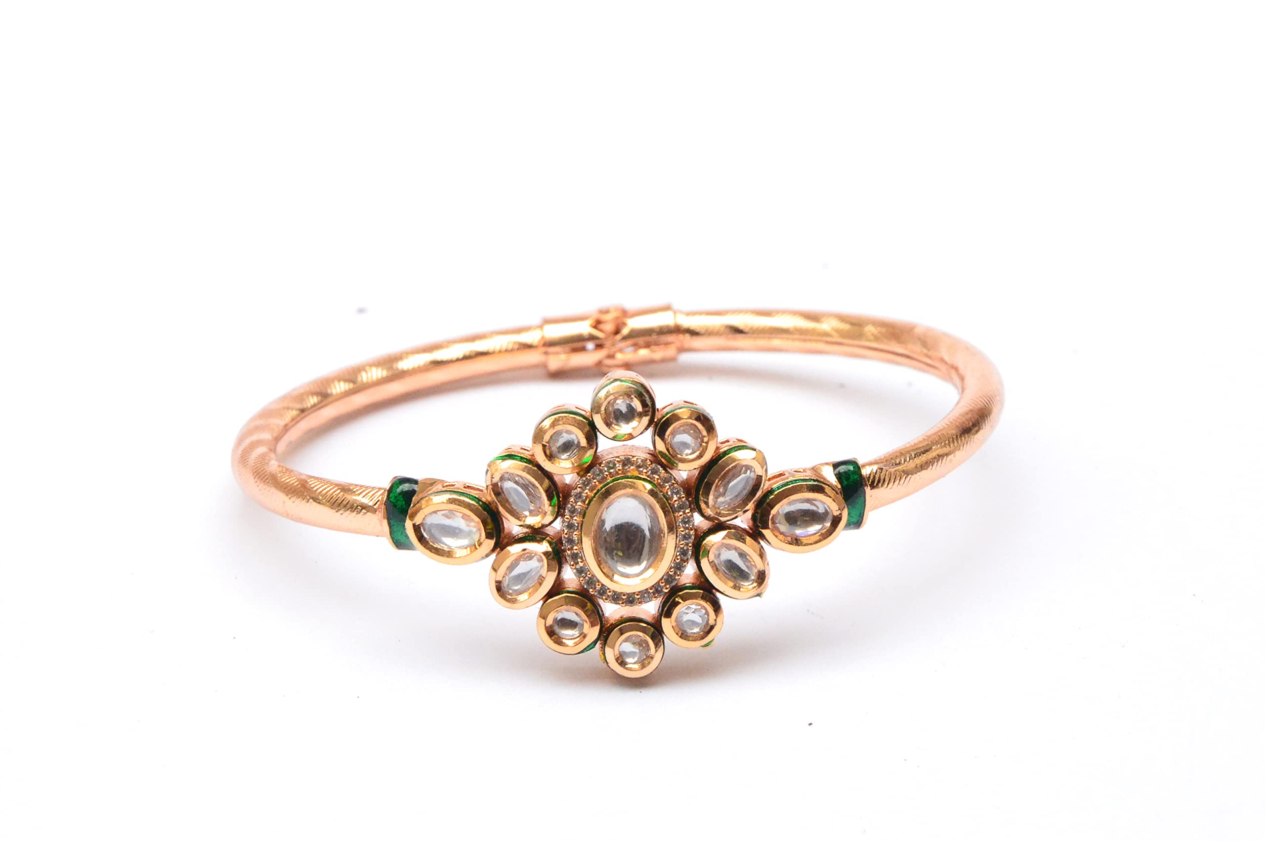 Banglesbay Jeevika Kundan Bracelet Rakhi Gifts for Women & Girls | Imitation Jewellery | 3 Month Warranty*