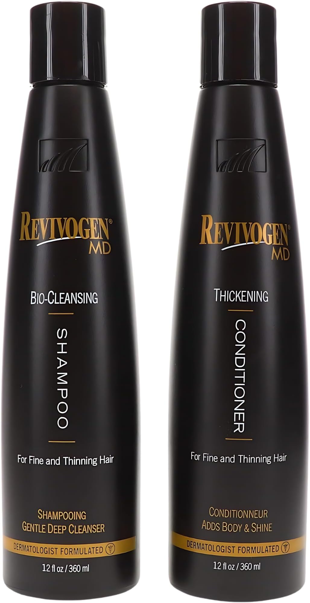 Shampoo and Conditioner for Fine and Thinning Hair with DHT Blocker Prevents Hair Loss & Soothes Scalp For Men and Women, 360 ml Value Pack