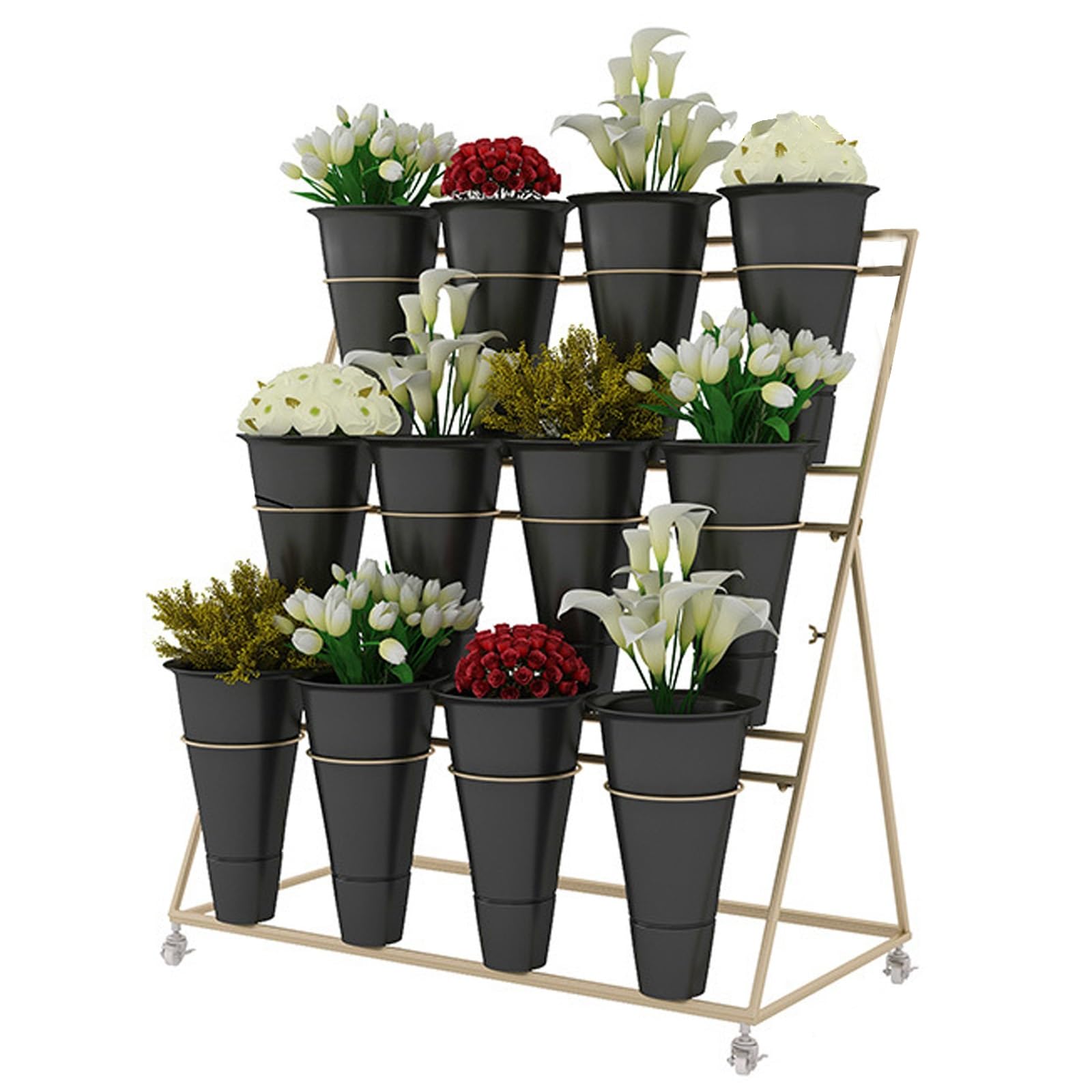 Support de plante en métal pour mariage et grand événement intérieur
