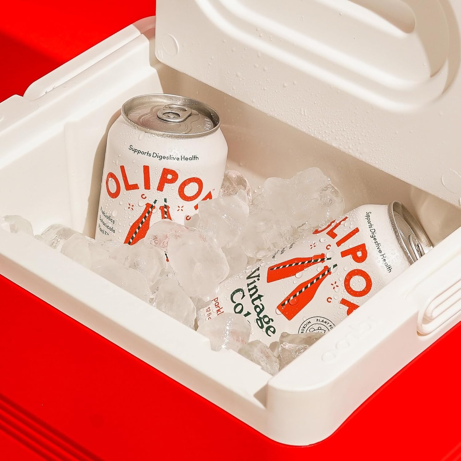 OLIPOP Prebiotic Soda Pop, Vintage Cola, Pantry Pack Packed with Prebiotics, Fiber, and Botanicals, Gluten Free, GMO Free, 12oz (12-Cans)
