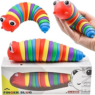 ألعاب فدجيت بتصميم دودة بزاقة، لعبة فدجيت مفصلية مطبوعة ثلاثية الأبعاد، ألعاب بشكل دودة بزاقة، ألعاب حسية كبيرة، للنساء، والأطفال، تخفيف الضغط، لعبة بتصميم يرقة مفصلية، لمكافحة القلق