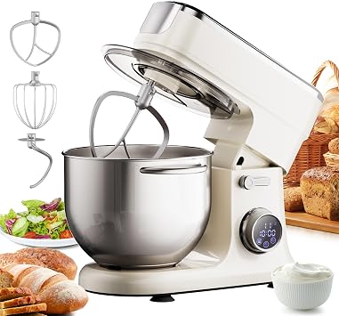 Biolomix Stand Mixer, 7L Bowl, 11-Speed  1200W Electric Electric Mixer