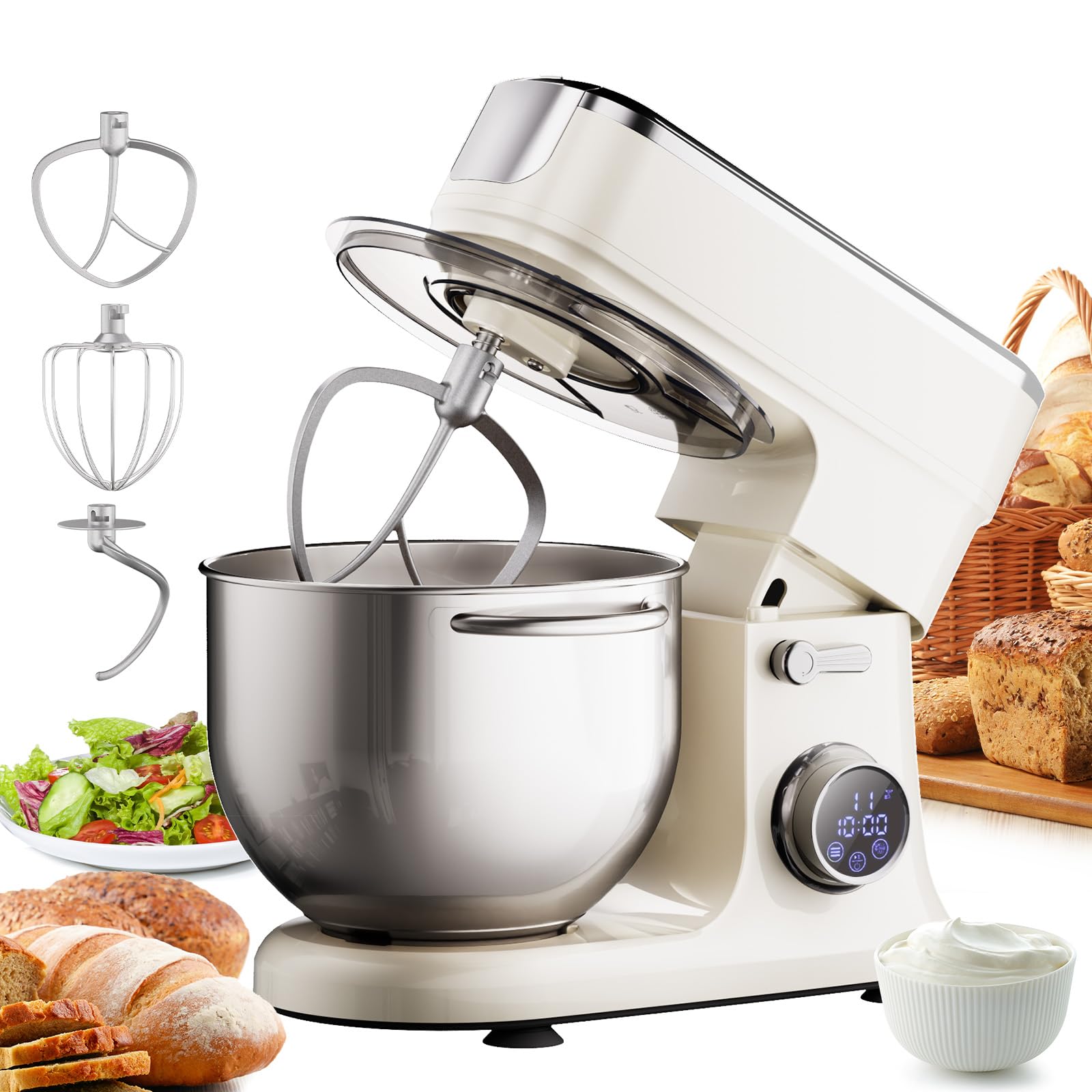 Biolomix Stand Mixer, 3 Functions,7L Baked Goods Mixer