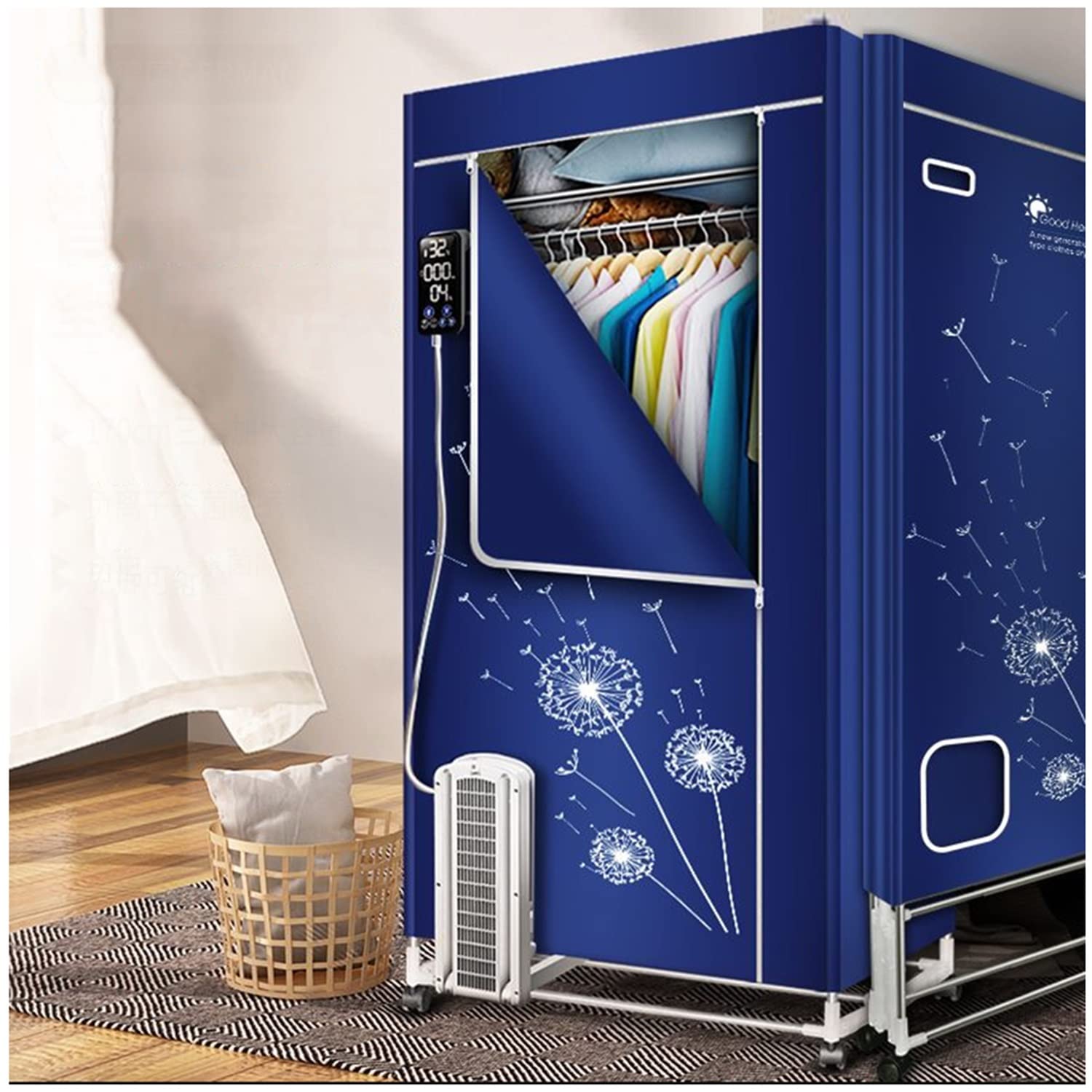 Secador De Ropa Doméstico, Tendedero Eléctrico Plegable De 3 Niveles, Tendedero De Ropa De 1600 W Que Ahorra Energía, Armario De Secado con Aire Caliente para Calcetines,