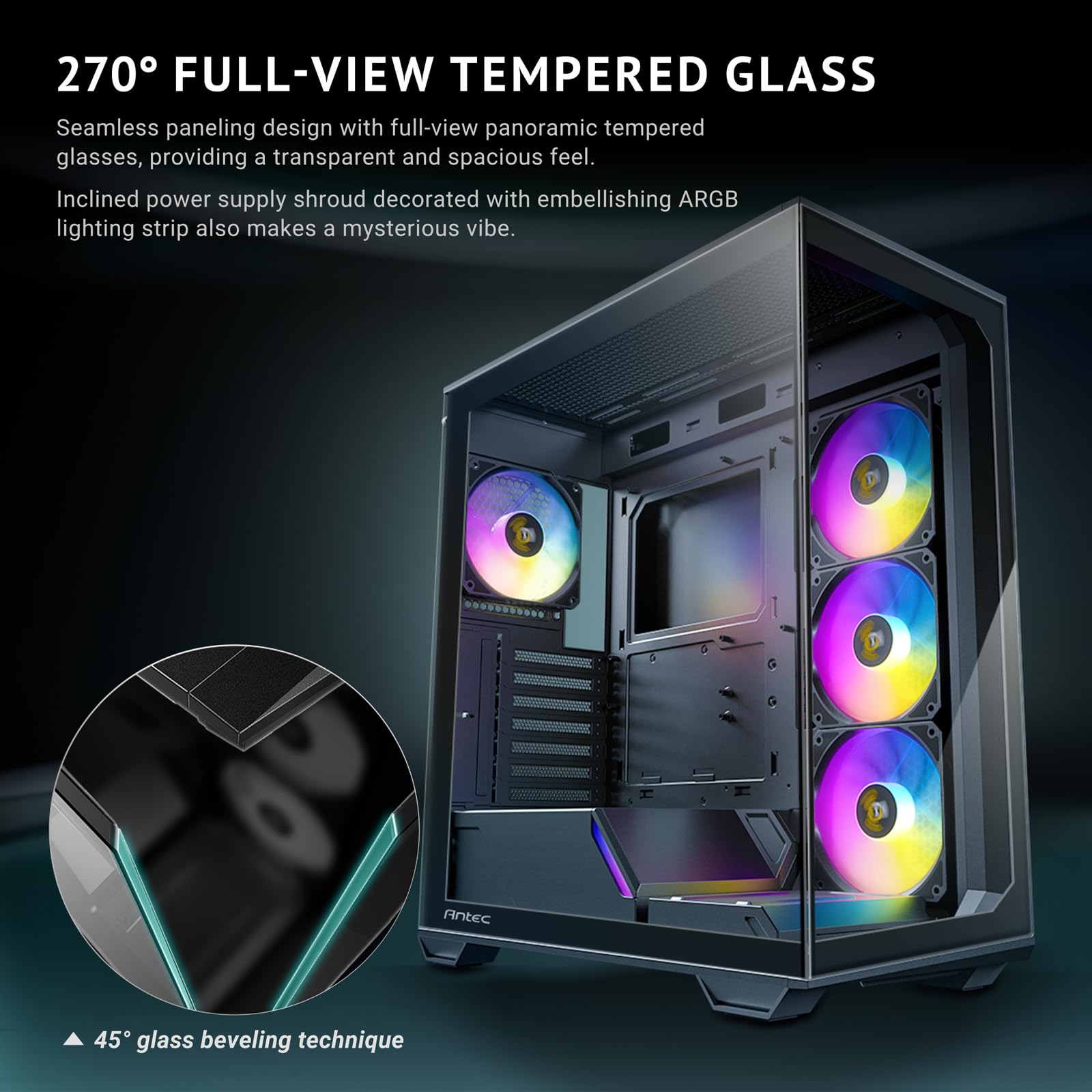 Amazon | Antec Constellation C3 ARGB ブラック | ANTEC | PC