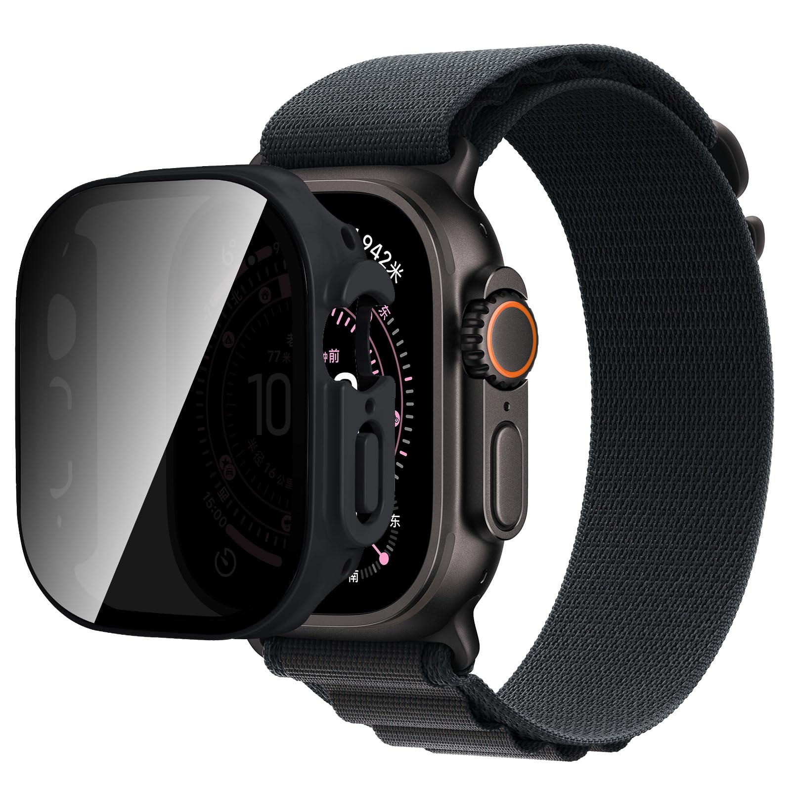 Amazon.co.jp: 【覗き見防止】For Apple Watch Ultra 3 49mm ケース