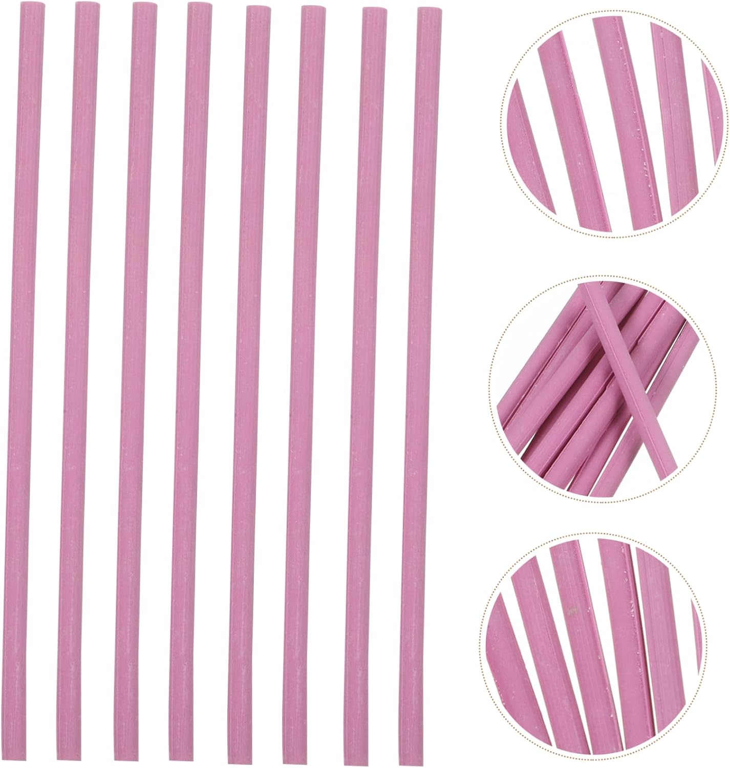 10Pcs Hanging Burning Rods Ceramic Jewelry Firing Tools Pink