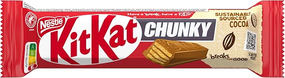 Kitkat Chunky Milk Chocolate Bar - Benefit Packaging - Box of 24 Chocolate Bars