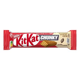 Kit Kat Chunky Chocolate Bar Milk Chocolate Box with 24 Chocolate Bars (24 x 40g)