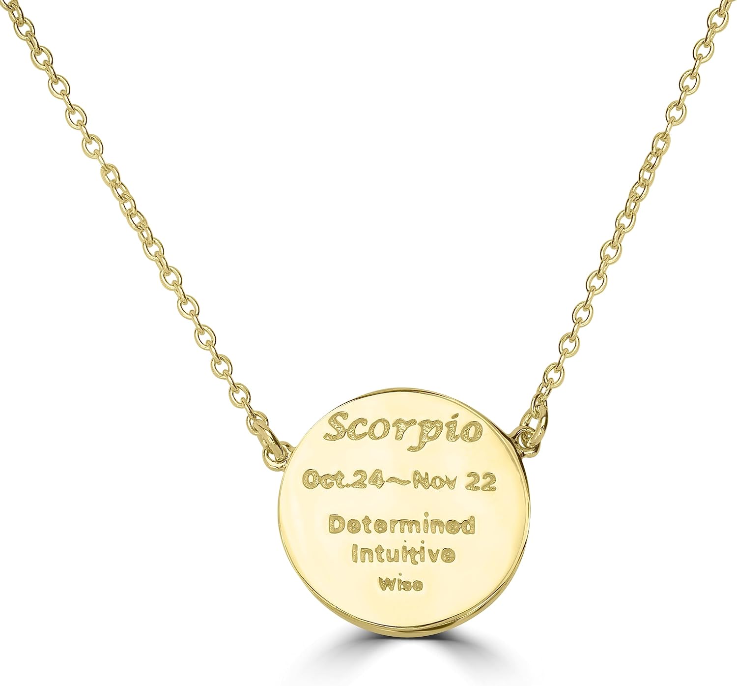 Womens Zodiac Sterling Silver and Gold Plated Crystal Pendant Necklace With 16 Inch Cable Chain Birthmonth Pendant - Jewelry Gift for her