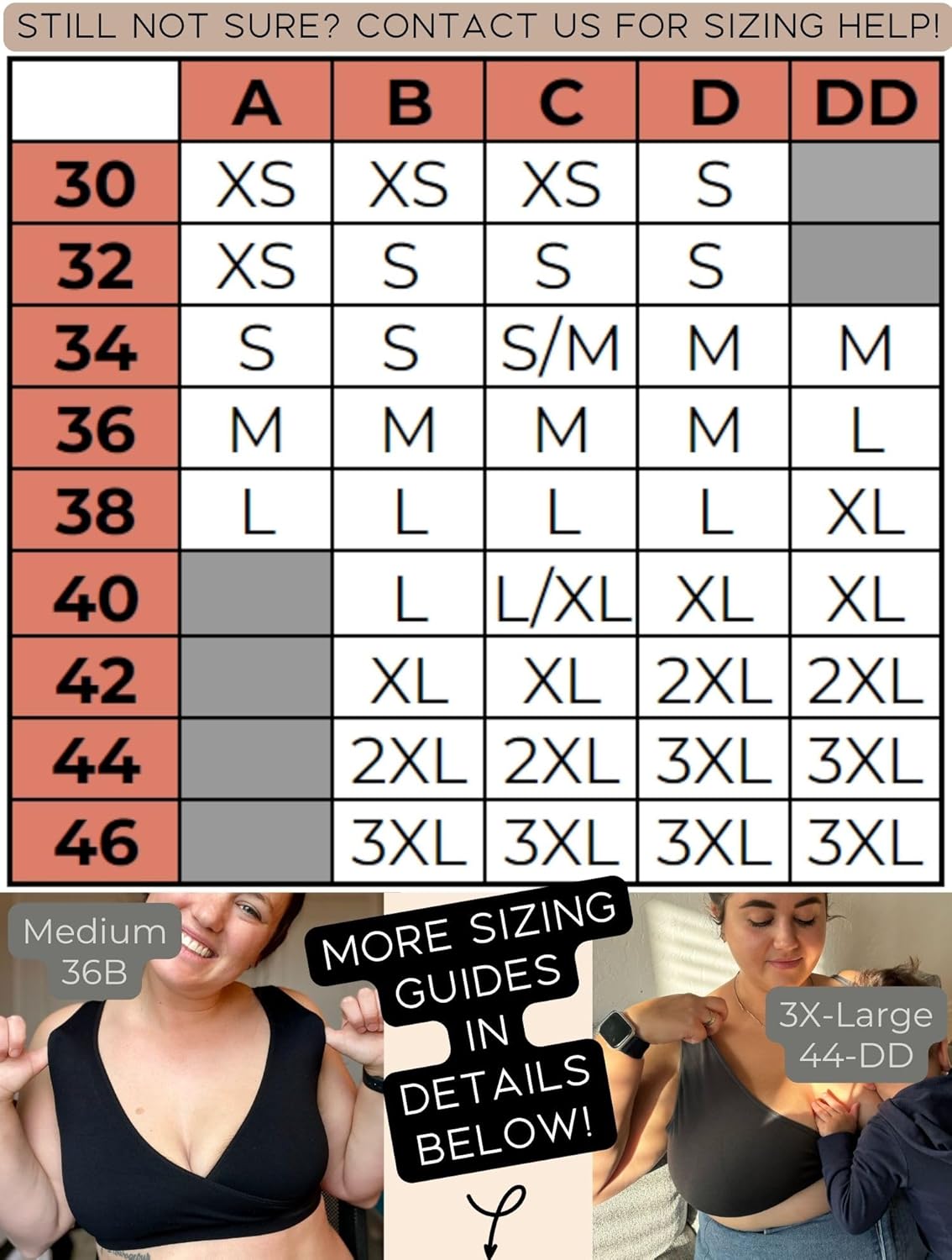 Caramel Cantina 4 Pack Nursing Maternity Women’s Sleep Comfort Bralette Bra - Image 6