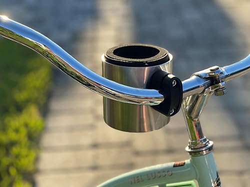 Miniatura 7 de Kroozie Stealth Bike - Portavasos para bicicleta, color negro brillante, el mejor accesorio para manillar para tu viaje, se adapta a todas las