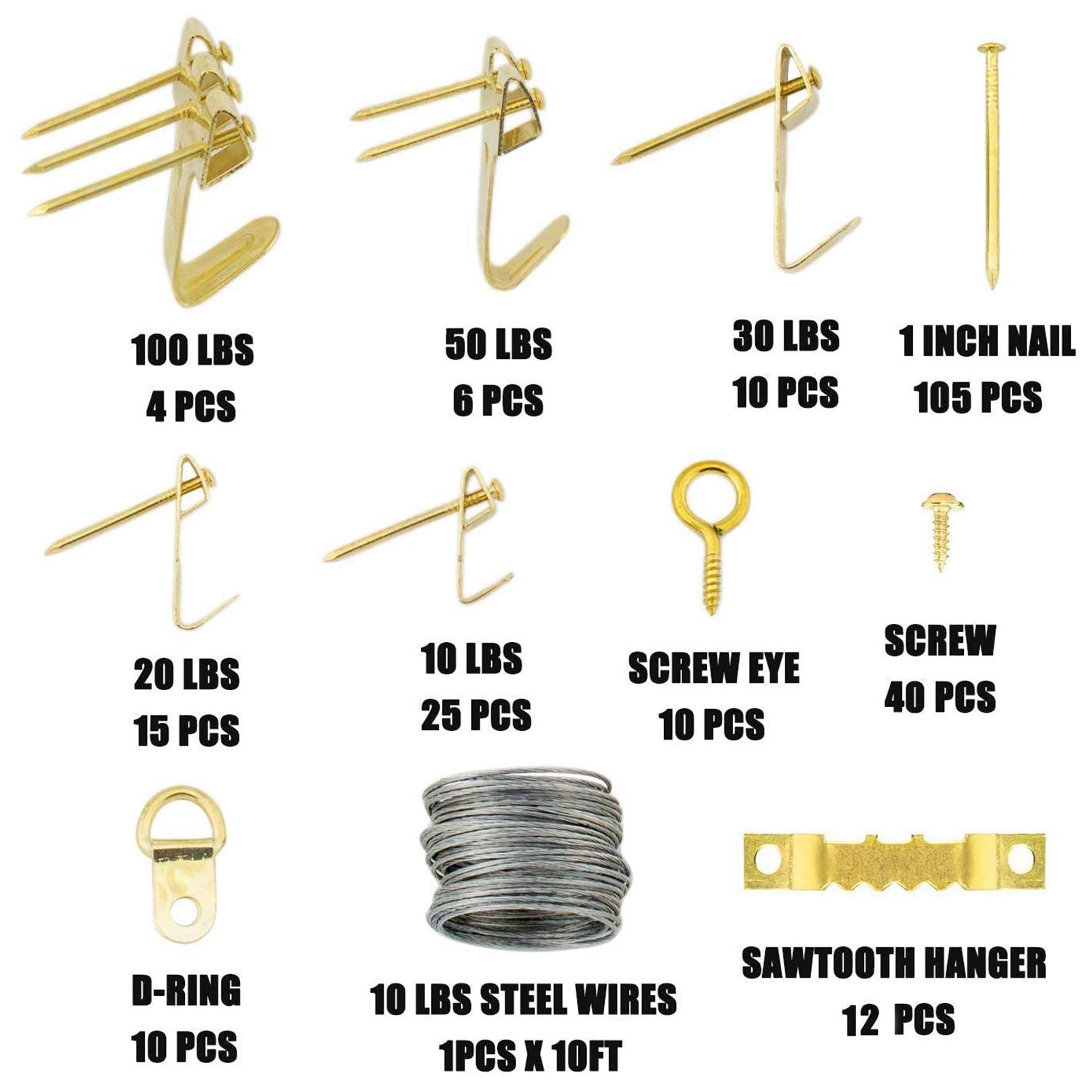 Buy Picture Hanging Kit Picture Frame Hanger Tool 238 Pieces Heavy Duty