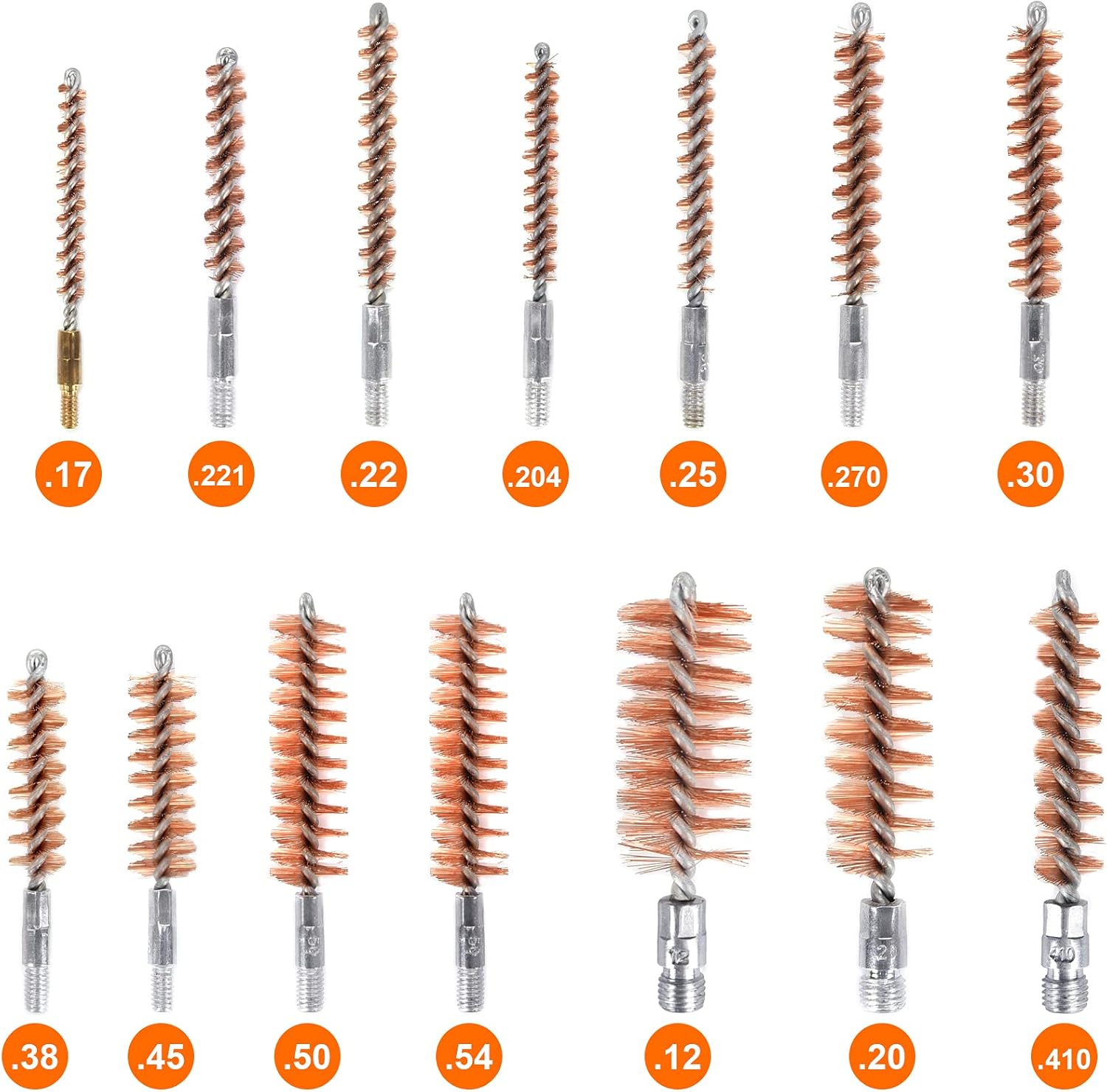 iunio 13-Piece Solid Brass Gun Cleaning Jag Set, Gun Cleaning Jag, Brass Cleaning Jag with Storage Case for Rifle Cleaning and Maintenance : Sports & Outdoors