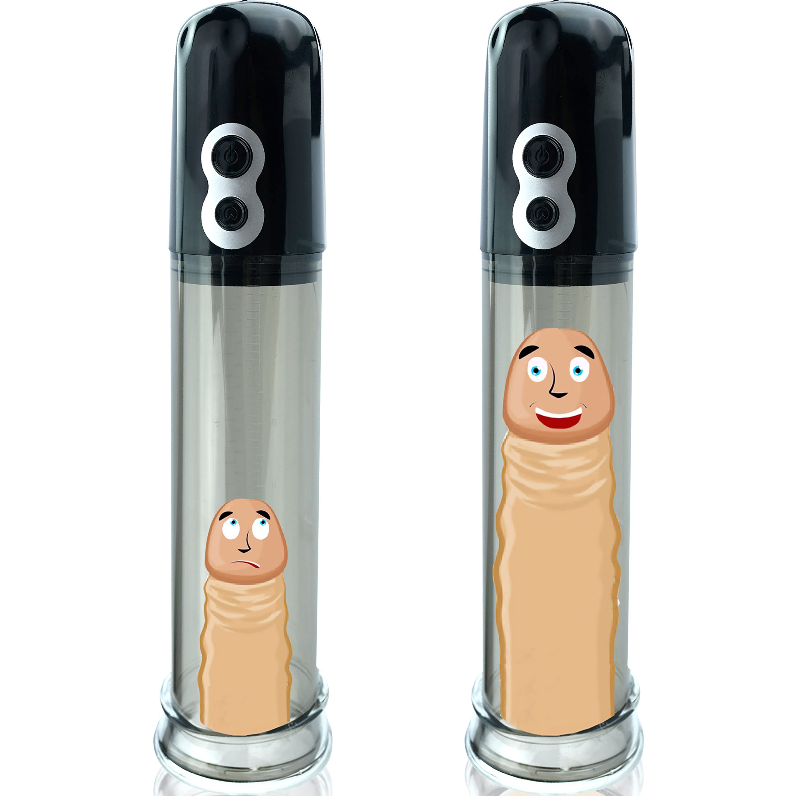 Pompa per pene elettrica 31cm per ingrandimento del pene ed erezione Pompa elettrica per pene sex toy per uomini con livelli di aspirazione estremi Pompa per pene giocattolo sessuale FOPS P02-5