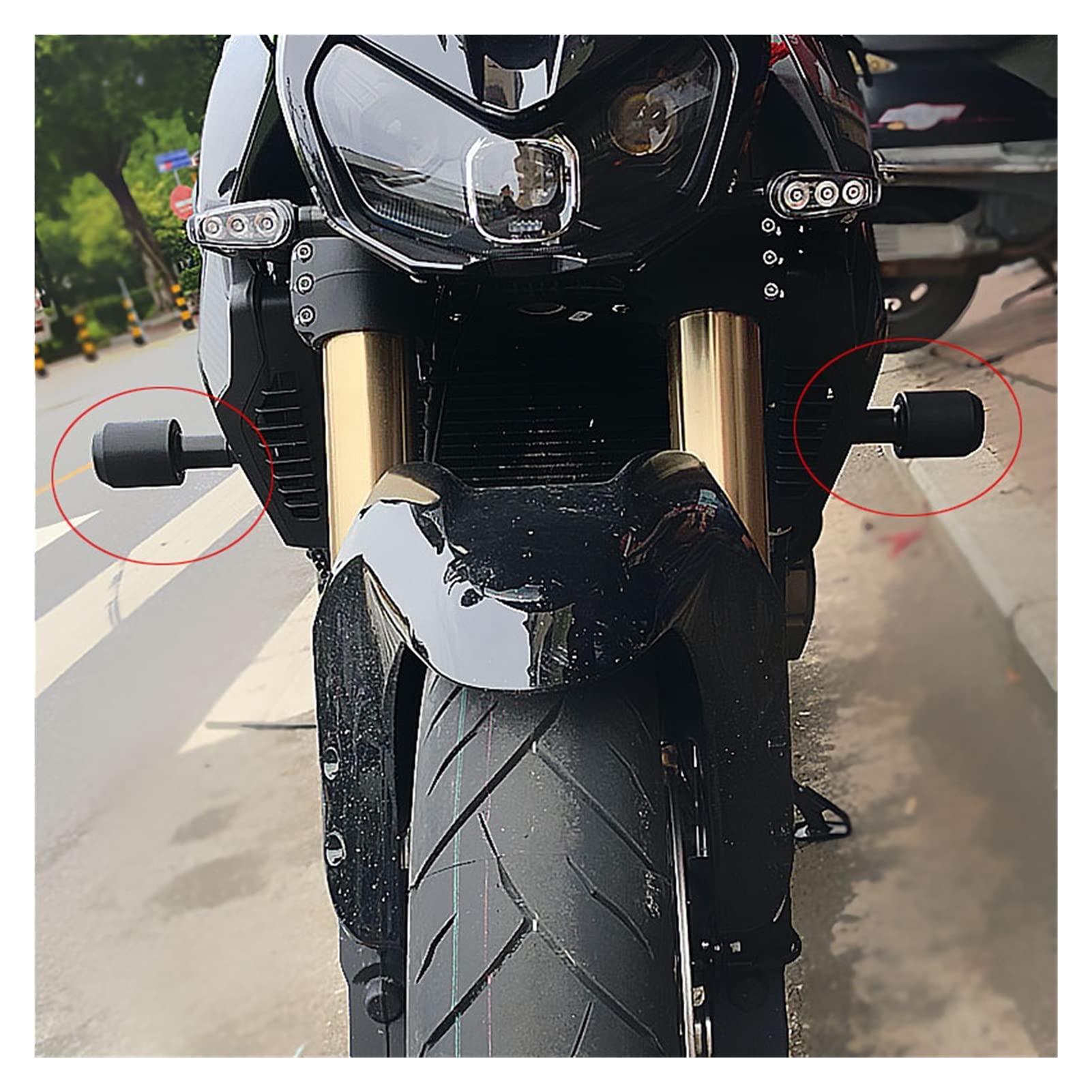 HYRAM Motocykl Falling Ochrona Ramka Slider Fairing Guard Crash Pad Protector Fit SUZUKI GSR400 GSR600 GSR750 GSX-S750 GSX-S1000 ochrona przed upadkiem
