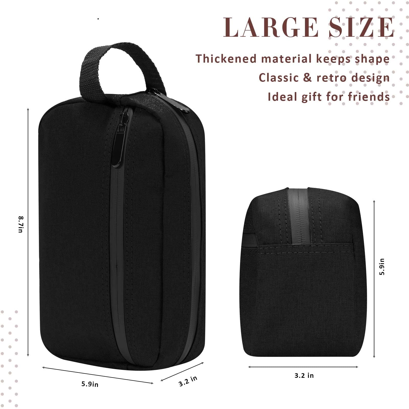 Hillban 9 bolsas de aseo portátiles para hombres, resistentes al agua, bolsa de afeitado, bolsa de cosméticos plegable, bolsa de viaje para artículos de tocador, bolsa de ducha para almacenamiento