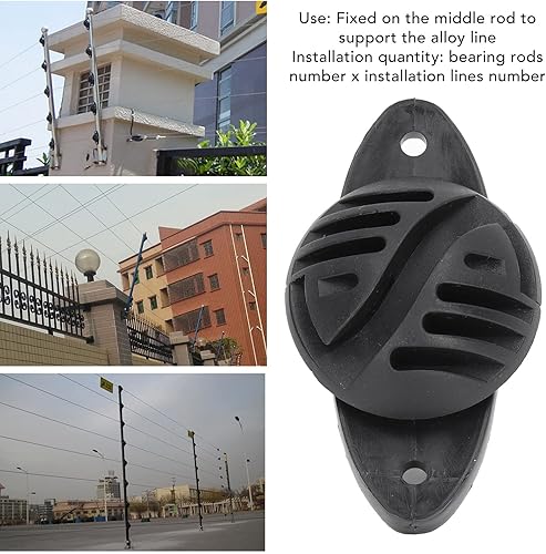 Miniatura 4 de 100 aisladores hemisféricos, aislador eléctrico de cerca, aislador hemisférico de varilla de rodamiento intermedio, accesorios para sistema de valla