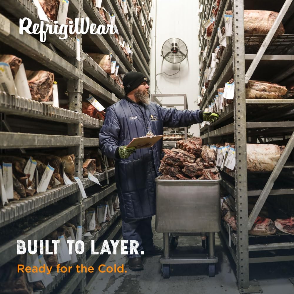 RefrigiWear Econo-Tuff Insulated Frock Liner - Walk-In Freezer Jacket - 15°F Water-Resistant Cold Storage Jacket - Image 5