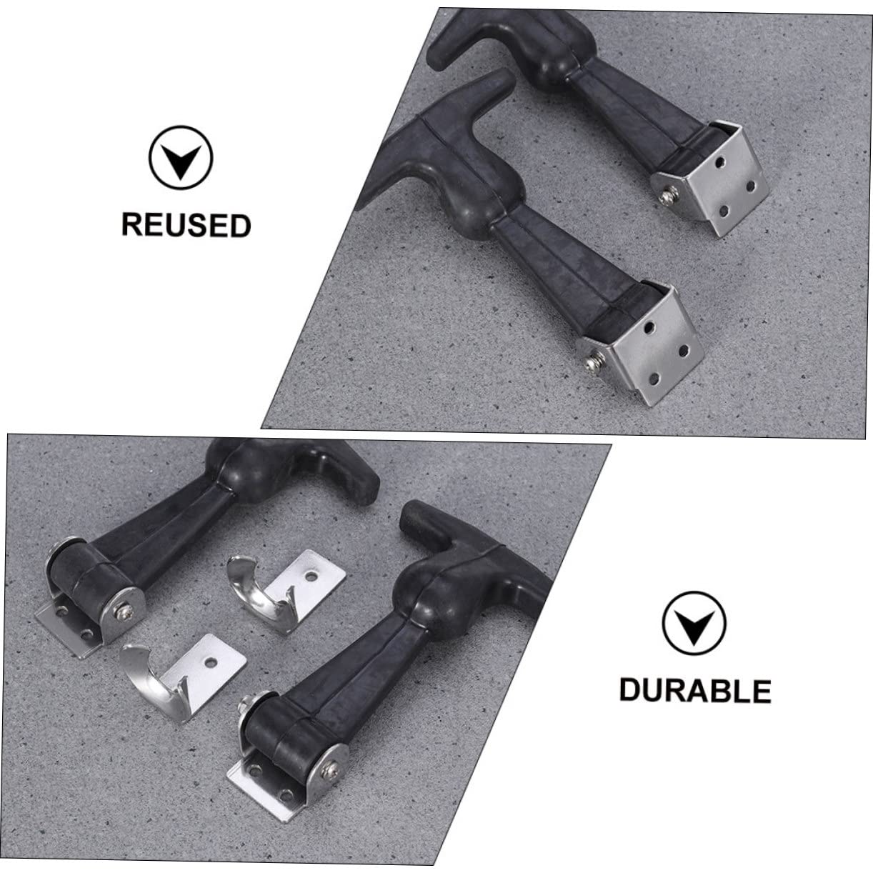 Lurrose 5 Set Fibbia Buckle Gomma Da Cancellare Gomma Cancellare Flessibile Tappo Di Scarico Tocco Auto Kit Chiusura Con Manico A T Chiusura in Gomma Con Impugnatura A T Metallo 2 Pezzi*5