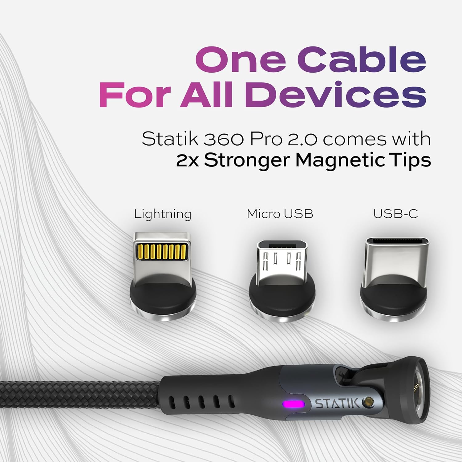 STATIK Dual Car Charger Adapter & STATIK 360 Pro Magnetic Charger