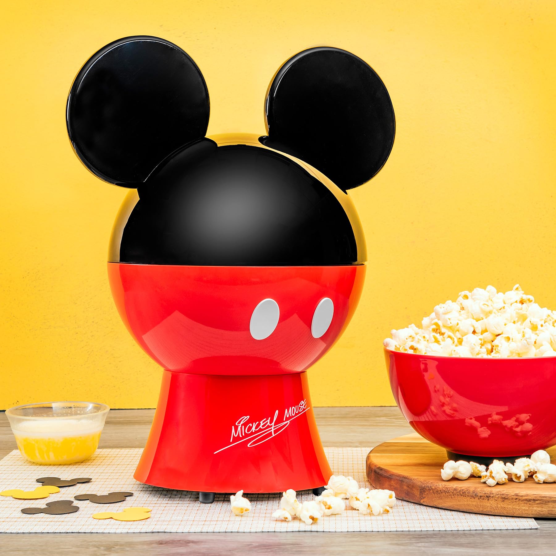 Disney Mickey Mouse アムウェイ　ポップコーン Amazon.com: Uncanny Brands Disney Mickey Mouse Popcorn Maker