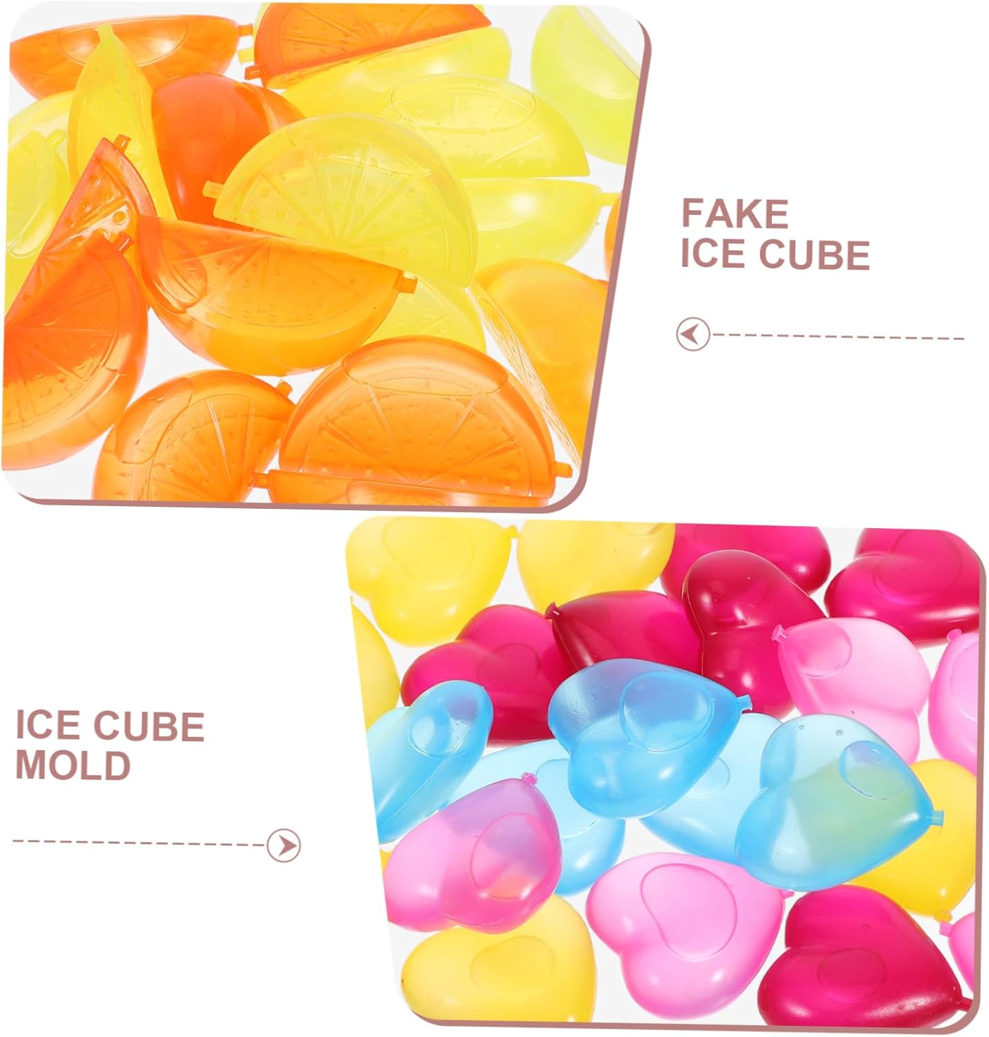 96pcs Reusable for Cold Drinks Clear Faux for Coolers Quick Freezing for Home Kitchens Lunch Bags and Parties