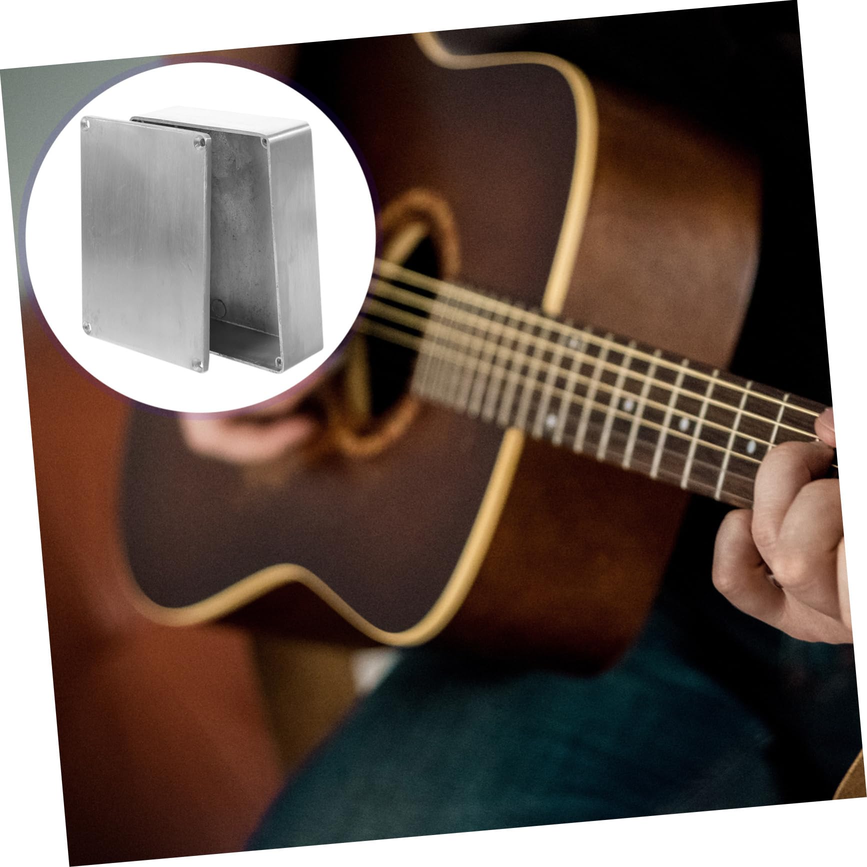 Toddmomy Box Guitar Pedal Case Aluminum Enclosure for Effects Pedal Box Durable Die Cast Housing for Home Performance