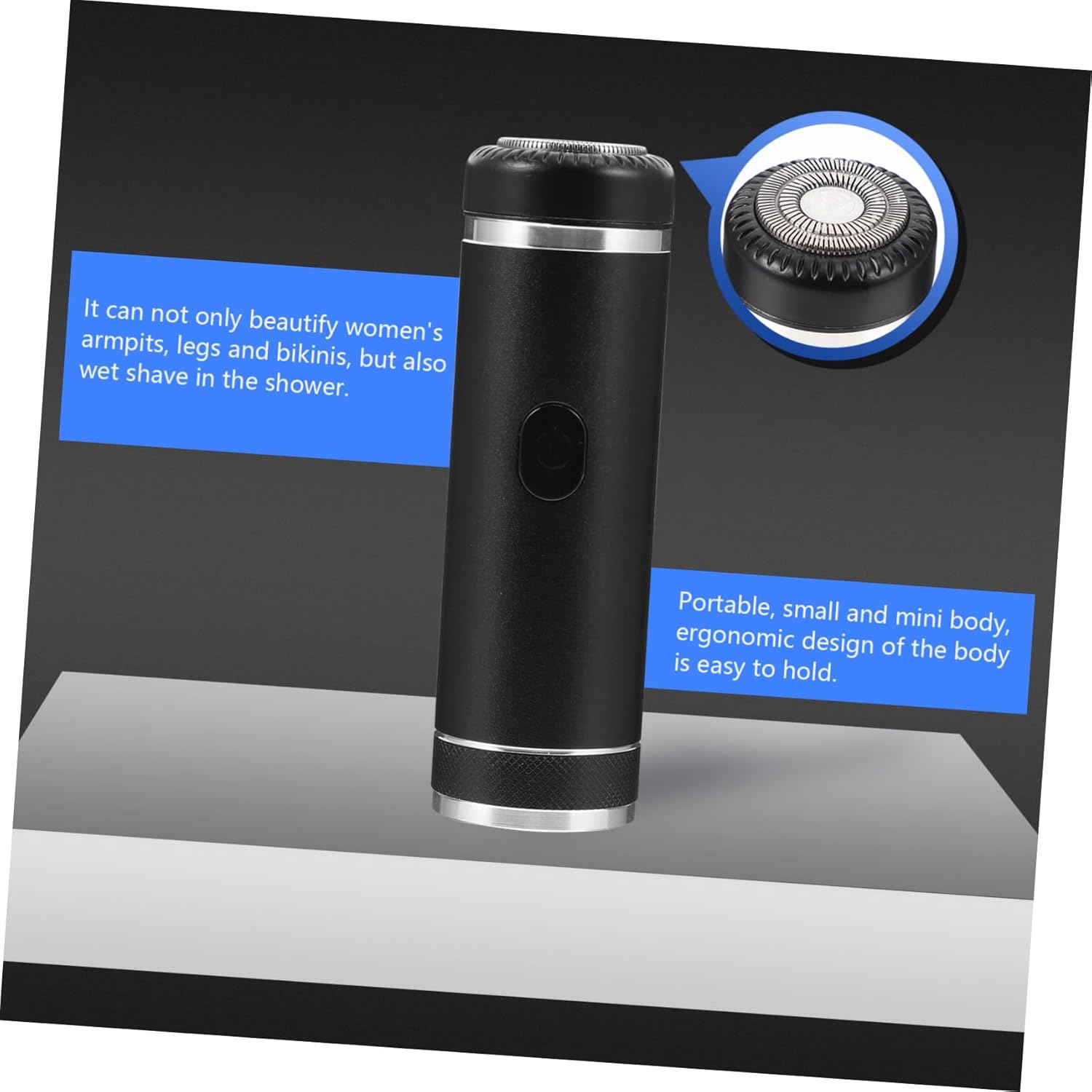 2pcs Shaver for Men and Women Travel USB Charging Compact Design Ergonomic Grip for Easy Handling for Grooming at