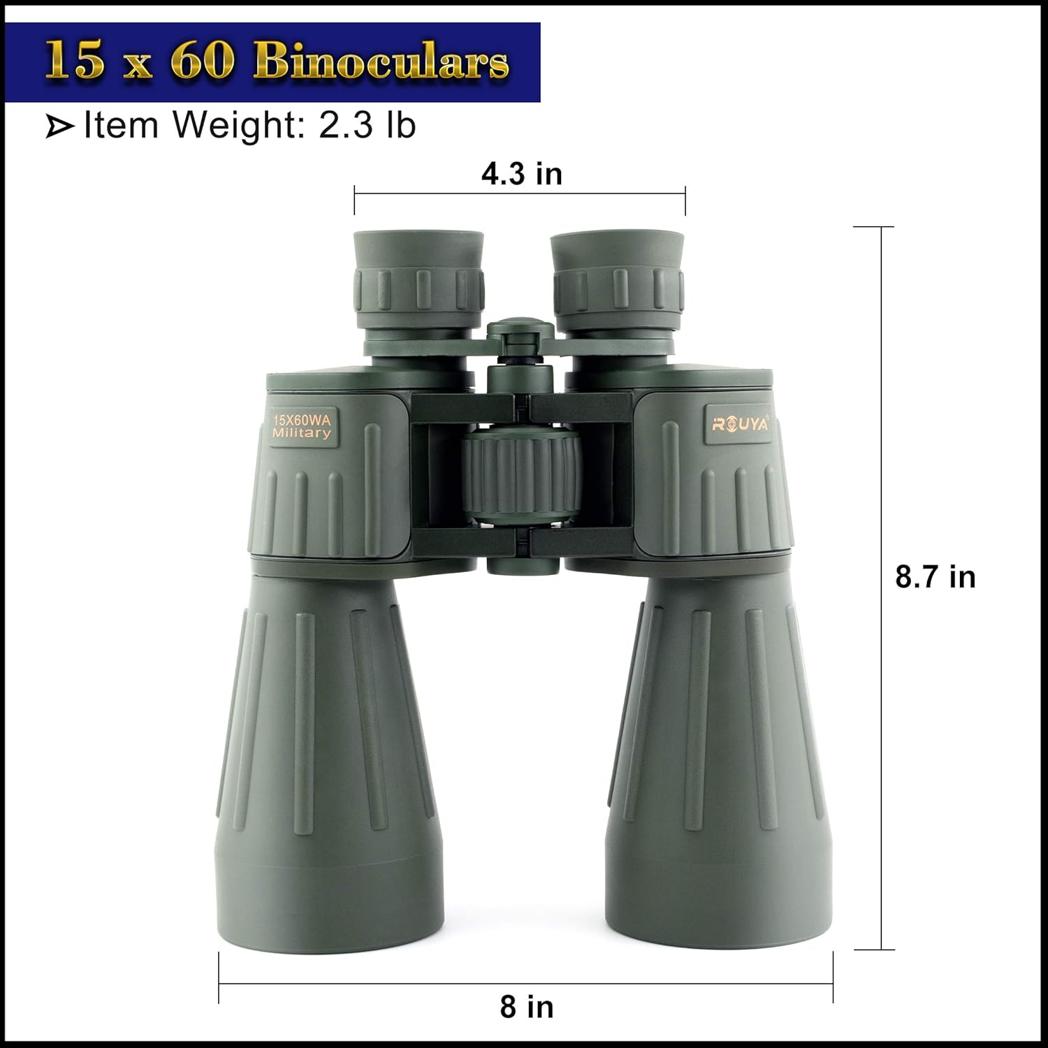 Buy 2 get 3 15x60 Binoculars, HD Binoculars for Bird Watching, Hunting, Astronomy, 23mm Large Eyepiece