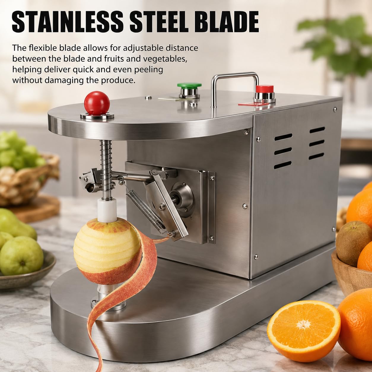 Macchina automatica di sbucciatura della frutta, sbucciatore regolabile 5