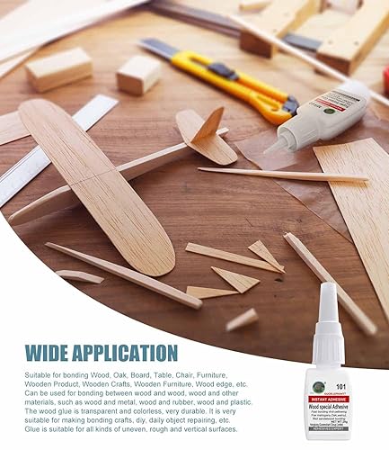 Miniatura 2 de Pegamento para madera, Adhesivo para madera, Adhesivo fuerte al instante para pegar madera, Super pegamento instantáneo para madera, roble, muebles