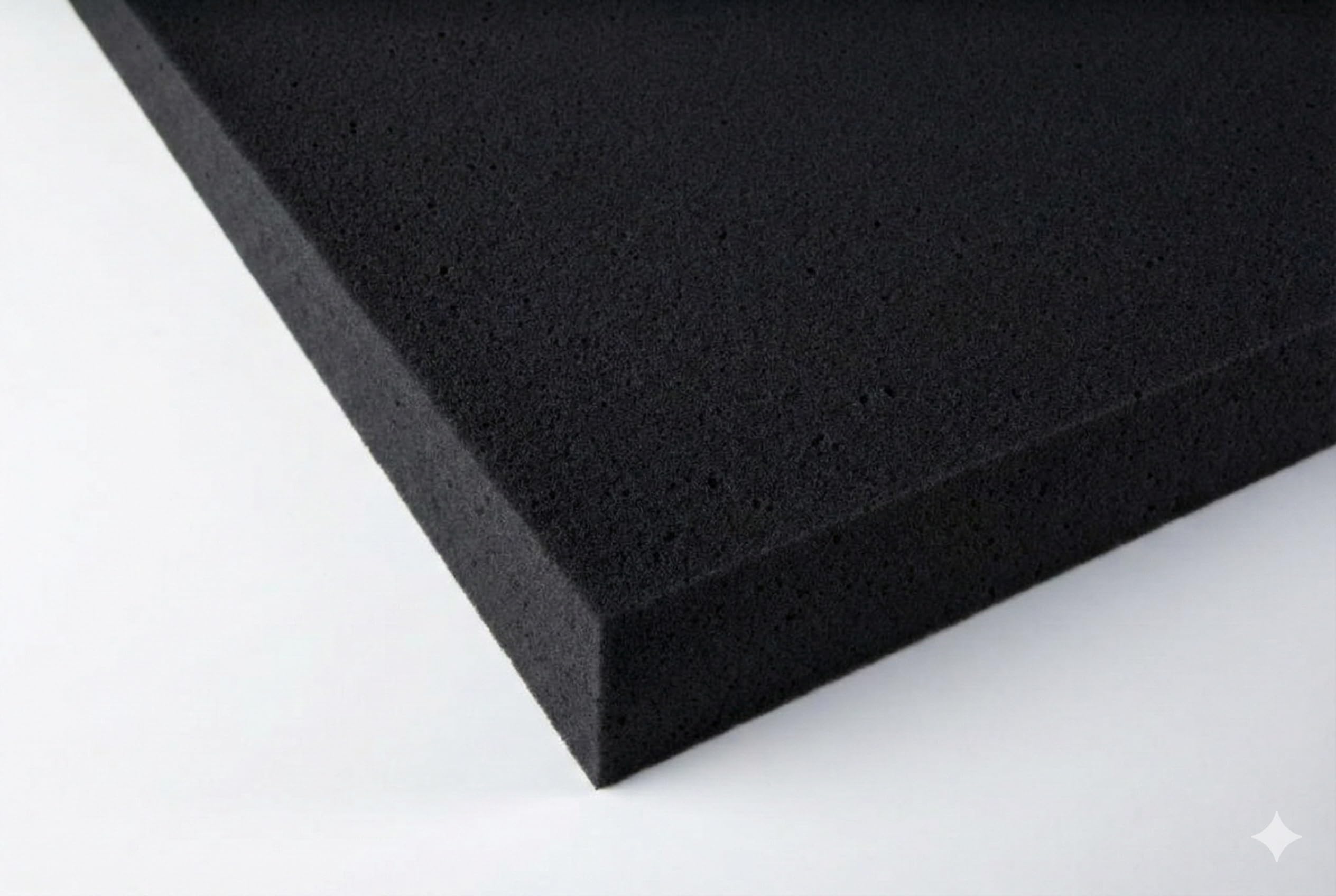 Basotect® - Panel fonoabsorbente liso de 30 – 50 mm, color negro, Ecobalanced, 1200 x 600 cm (no adhesivo, 50 mm)