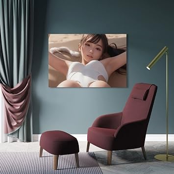 Anime Beautiful Hot Woman Poster Sexy Girls Poster Decorative Painting Canvas Wall & Art Picture Print Modern Family Bedroom Decor 24x36inch(60x90cm)