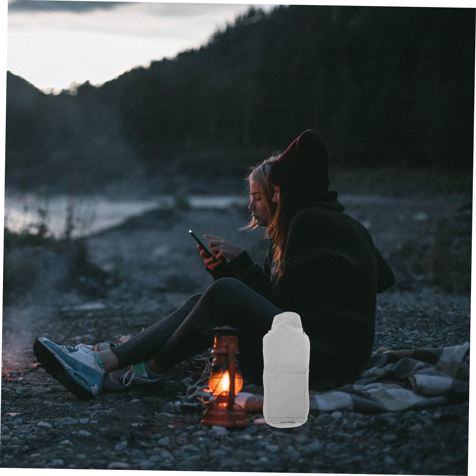 MUSISALY Camping Lamp Bag Durable Canvas Oil Lamp Container for Outdoor Use Portable Handheld Lantern Storage Bag for Camping and Travel