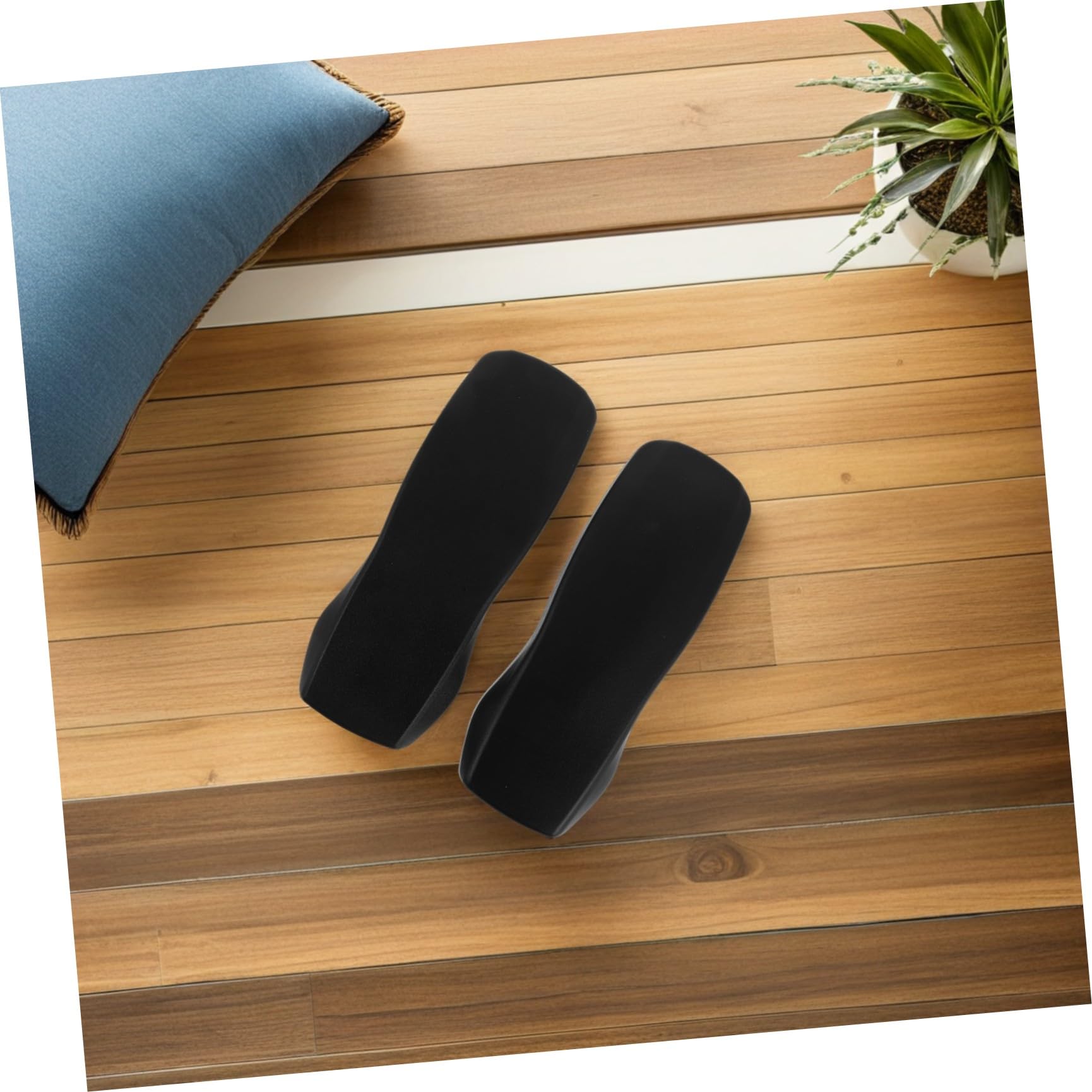 TOYANDONA 2 Piezas Almohadilla para Reposabrazos de Silla de Oficina Reemplazo del Reposabrazos PU Negro 26x9,2x2,5cm Distancia de Montaje 4 para Silla de Oficina