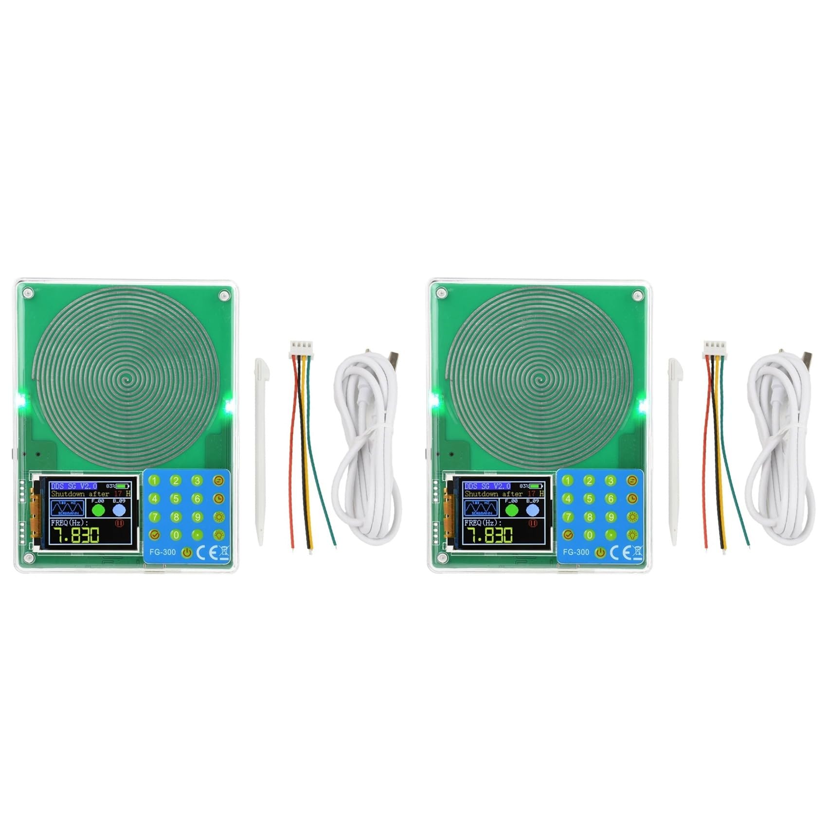 Jnchdghwa As Shown 2X Fg-300 Dds Signal Generator 0.001Hz-200Khz 1.8Inch Color Screen Signal Generator Sine Wave, Square Wave,B