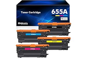 Six Compatible 655A Toner Cartridges: Print with Confidence
