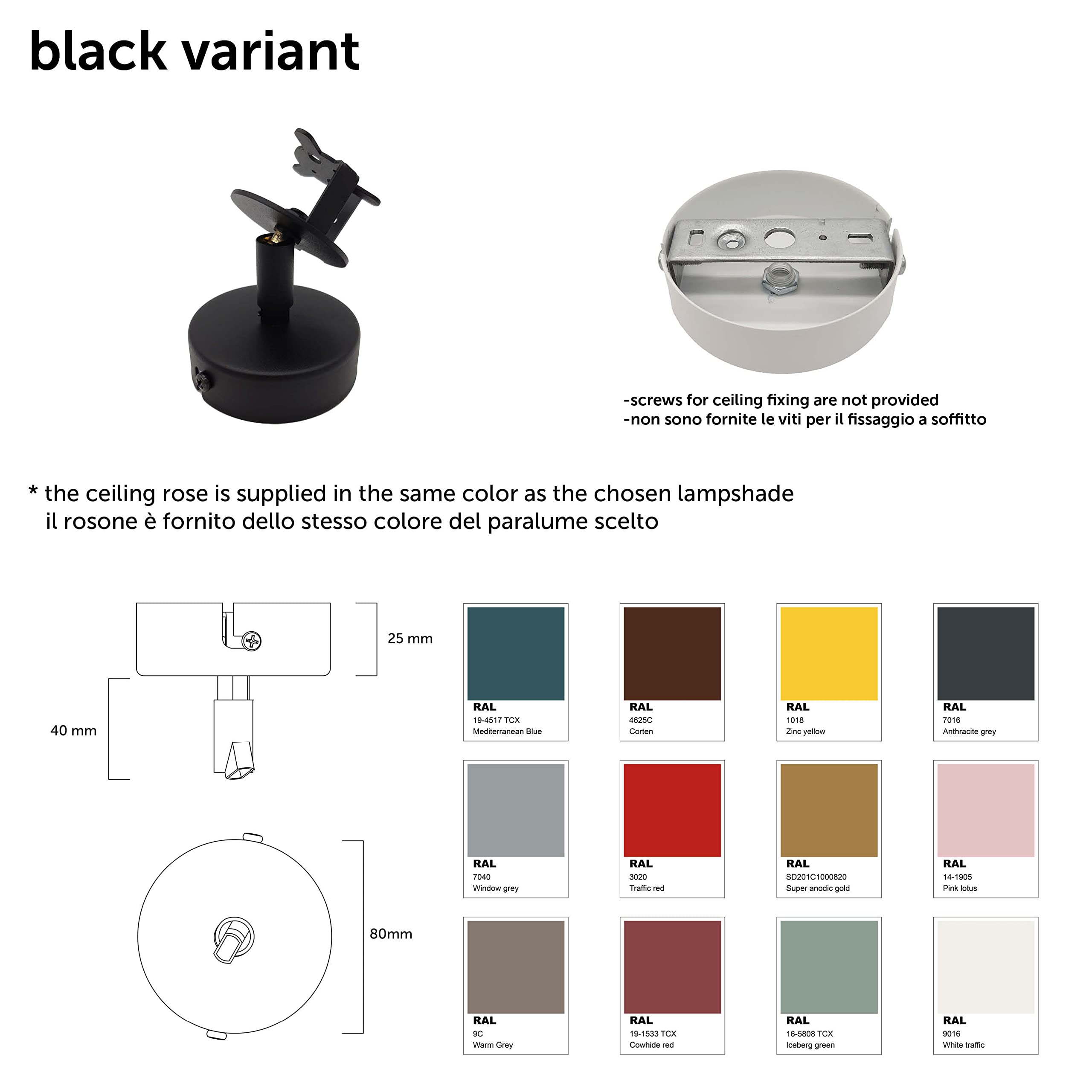 L+ Faretto Spot LED Orientabile da Soffitto o Parete in Metallo - Attacco GU10 - Made in Italy - Diametro 6cm - Design Moderno per Cucina e Soggiorno (Verde Iceberg)