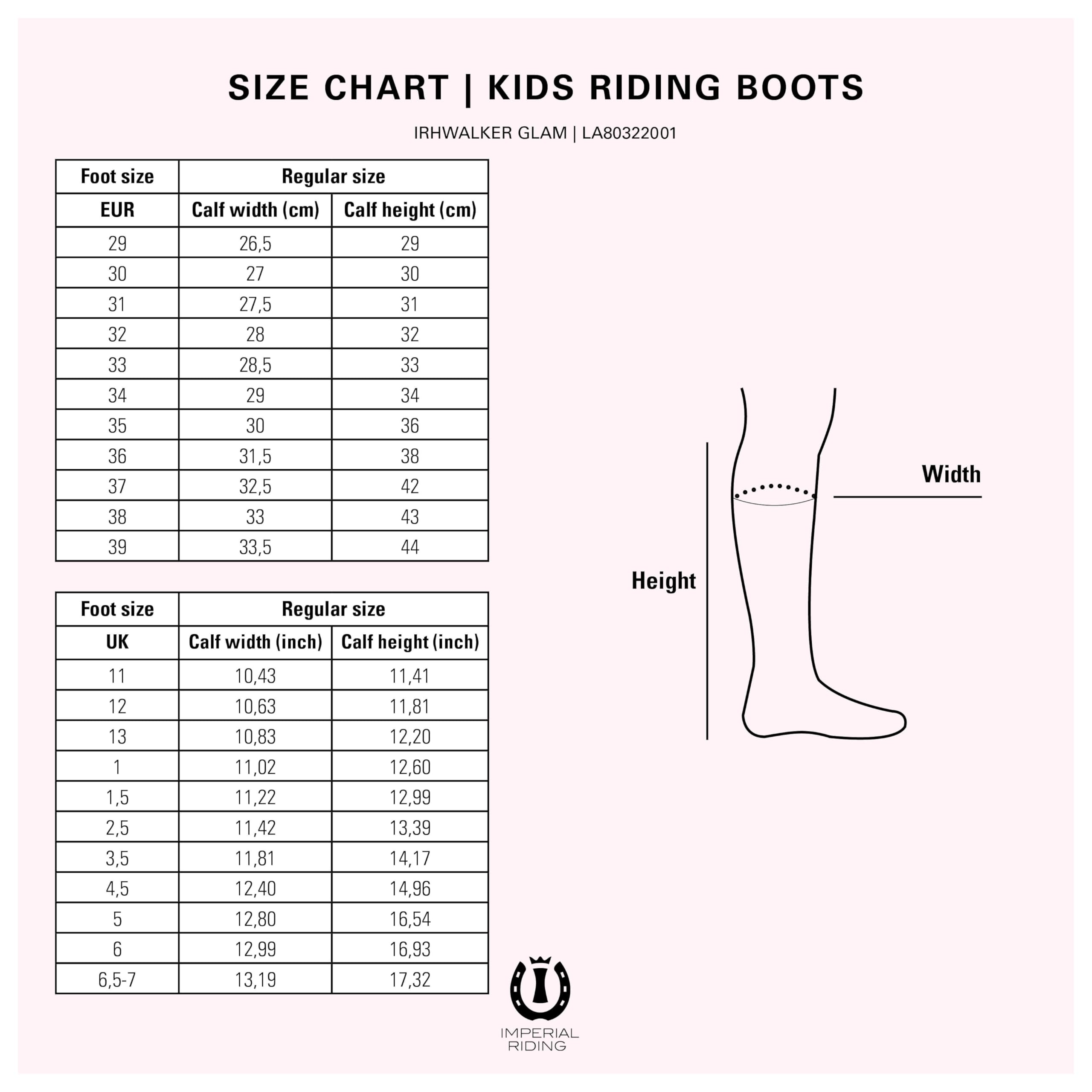 Imperial Riding Mädchen Kids Riding Boots IRHWalker Glam Kniehohe Stiefel