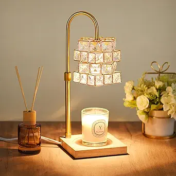 Candle Warmer Lamp with Timer,Electric Candle Warmer Dimmable and Height Adjustable Wax Melt Warmer for Scented Wax Jar Candles,Aromatherapy Decorative Candle Heater Home Fragrance Warmer