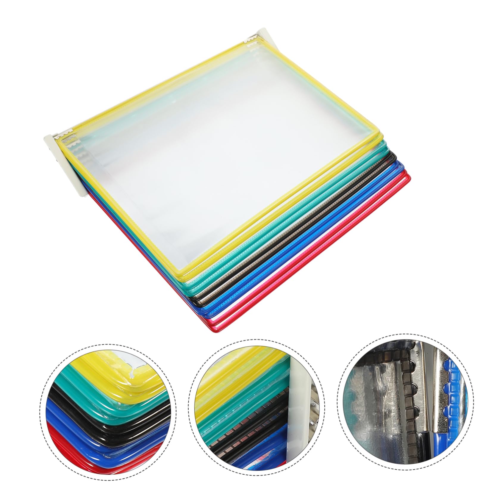 Expositor de Documentos de Pared de PVC y Metal 10 Páginas
