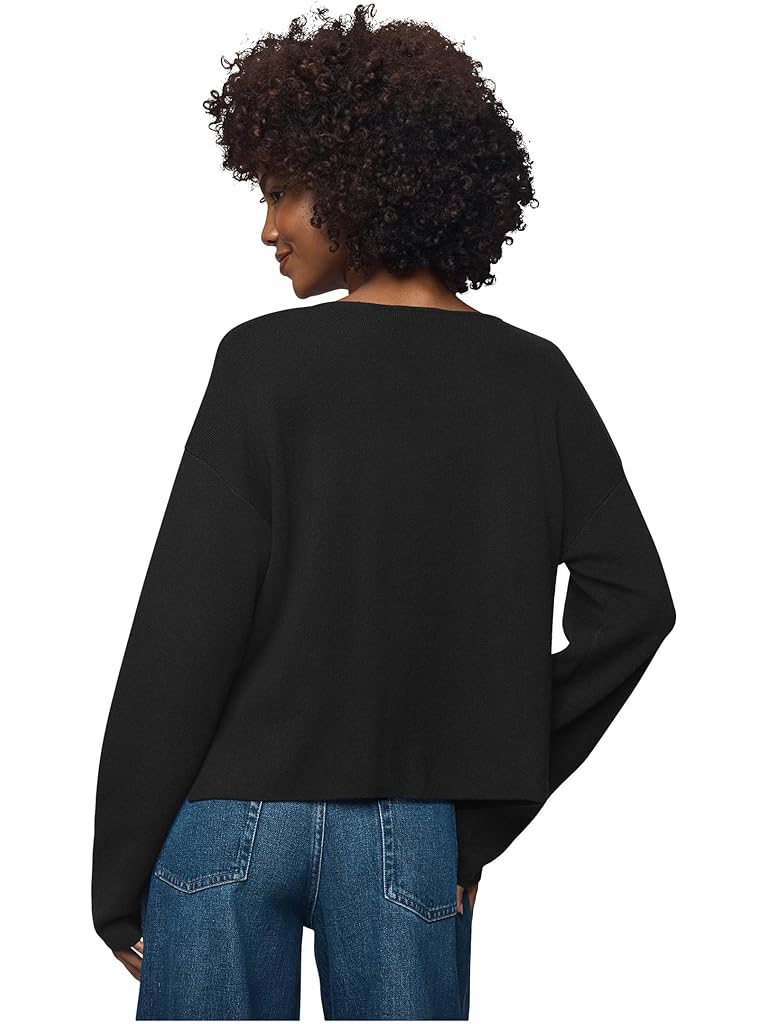 Black Splendid Libby Cropped Cardigan
