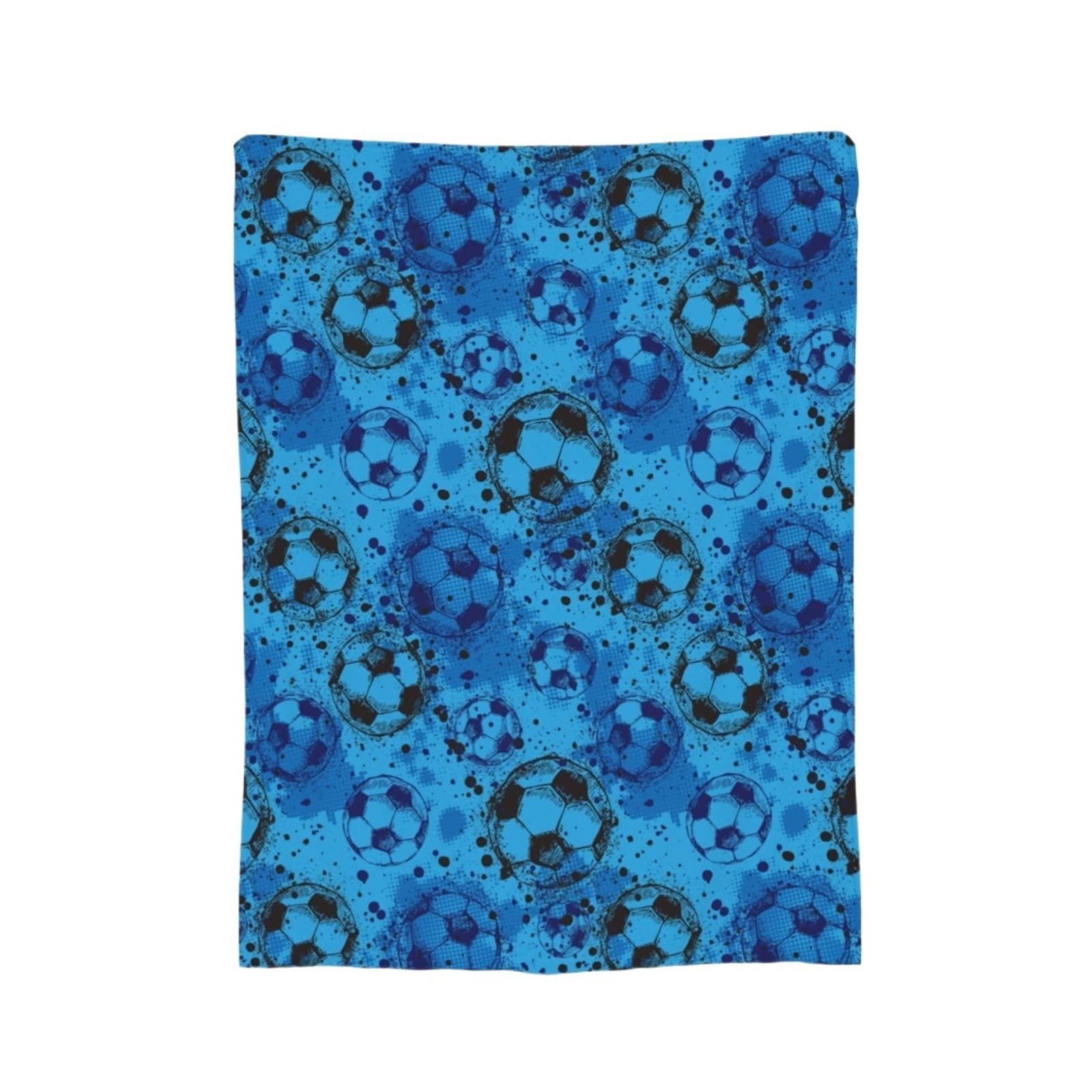 WSQHAO Soccer Ball Football Blanket Plush Print Multifunction Warm Throw For Bed Outdoor for Bed Couch(Color8)