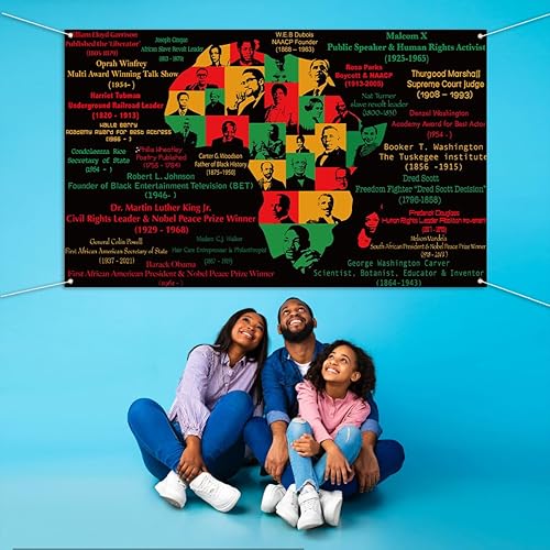 Miniatura 4 de Nepnuser Telón de fondo para cabina de fotos del mes de la historia negra, decoración de fiesta afroamericana, decoración de fiesta de fiesta