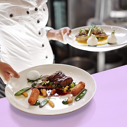 Miniatura 6 de FMP Brands Paquete de 10 manteles de plástico lavanda de 54 x 108 pulgadas, rectangular, funda reutilizable, desechable, decoración de fiestas,