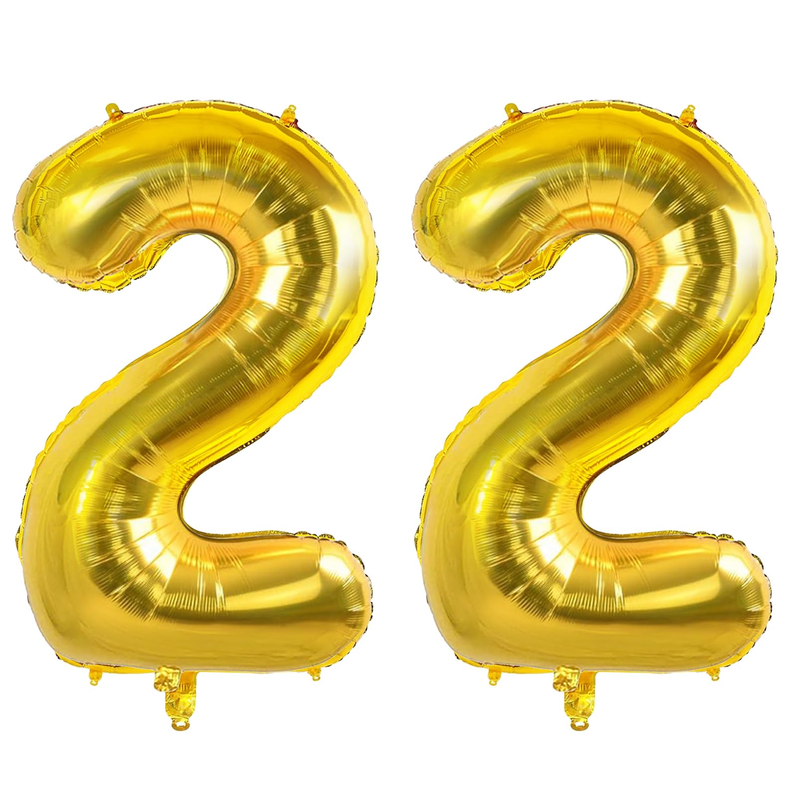 Photo 1 of Joycard Number 22 Balloons - 40 Inch Gold Foil