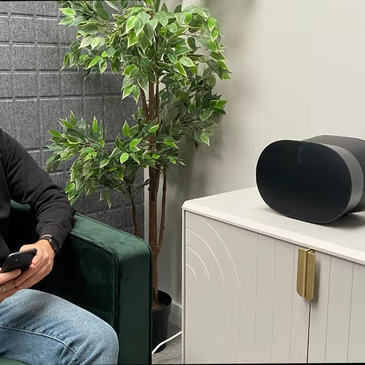 KFD Sonos ERA Stromkabel Ersatznetzkabel für Sonos ERA 100 und ERA 300 Smart Speaker Verlängerungskabel, Mini Sub, Sub 4, Sub (Gen 3), RAY, Playbase (5 Meter, Schwarz, 2 Polig EU-Stecker)