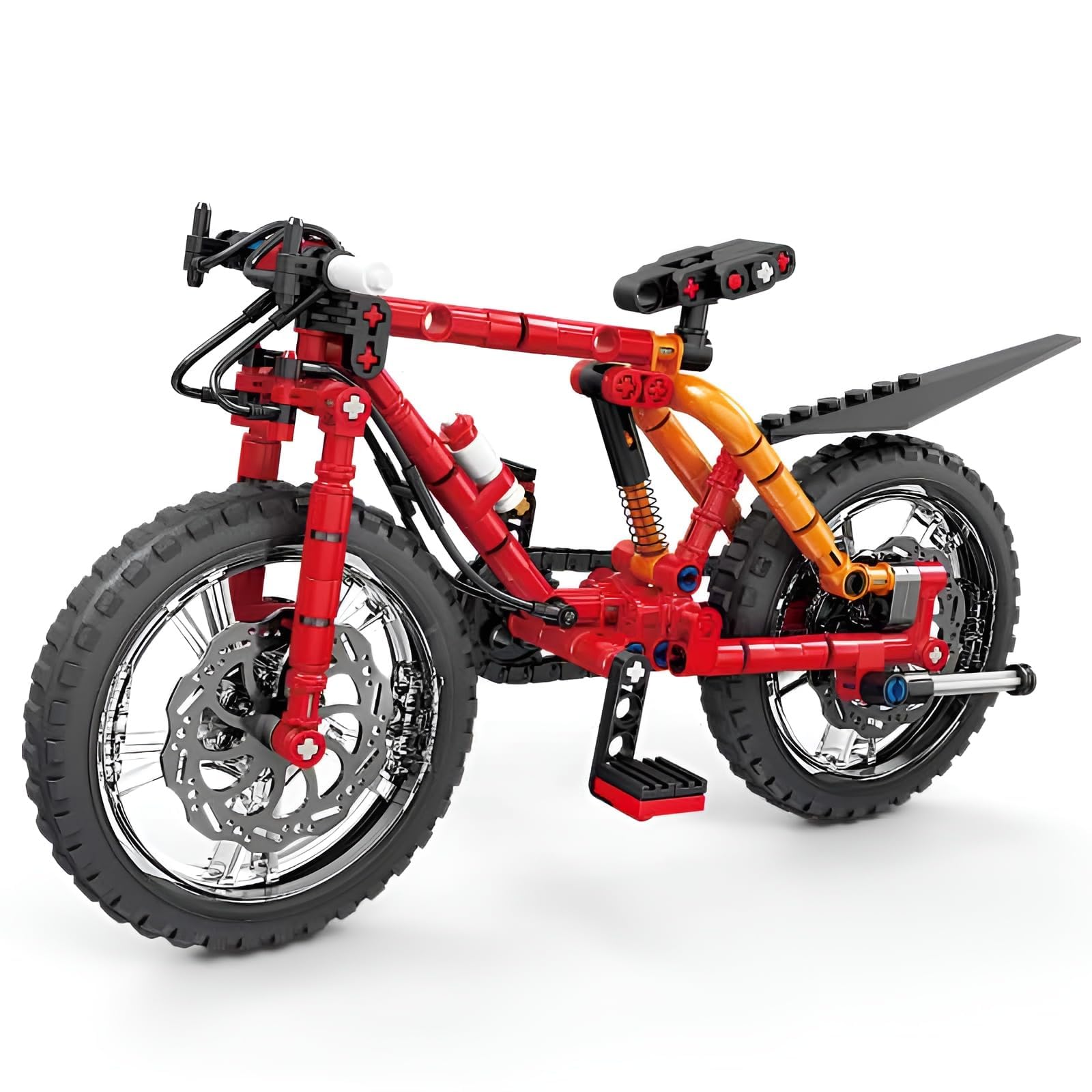 Bike Building Blocks Set for Kids 8+ Years, 212 PCS Realistic Bicycle Model Construction Toy, STEM Educational DIY Building Block Toy for Boys & Girls-picture-28