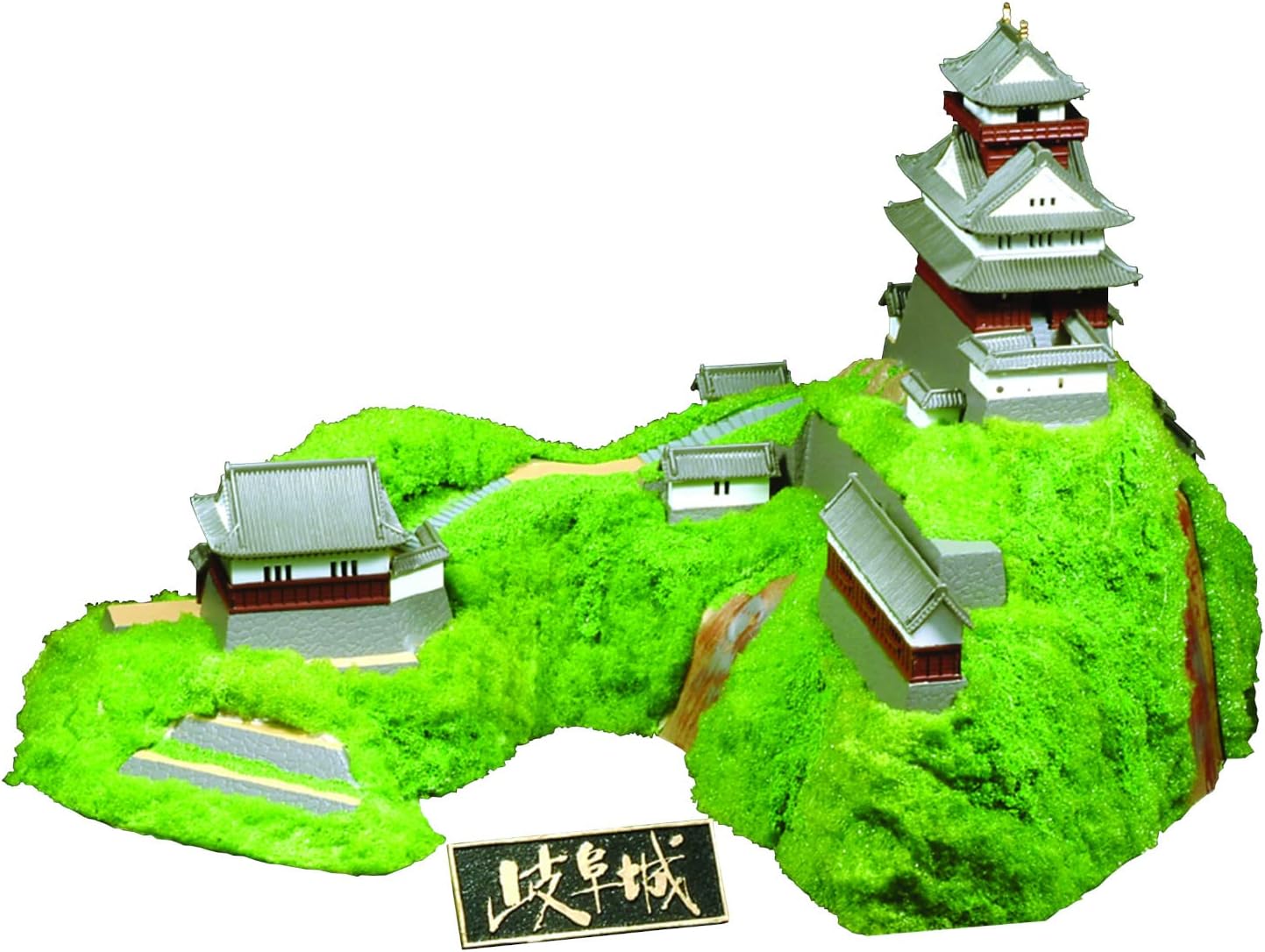 Doyusha 1/350 Japanese Castle Standard Gifu Castle Plastic Model S-27 Molded Color